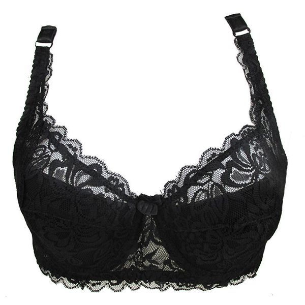 

women underwears push up bra women underwire padded up embroidery lace bra 32 40b brassiere bra drop shipping, Red;black