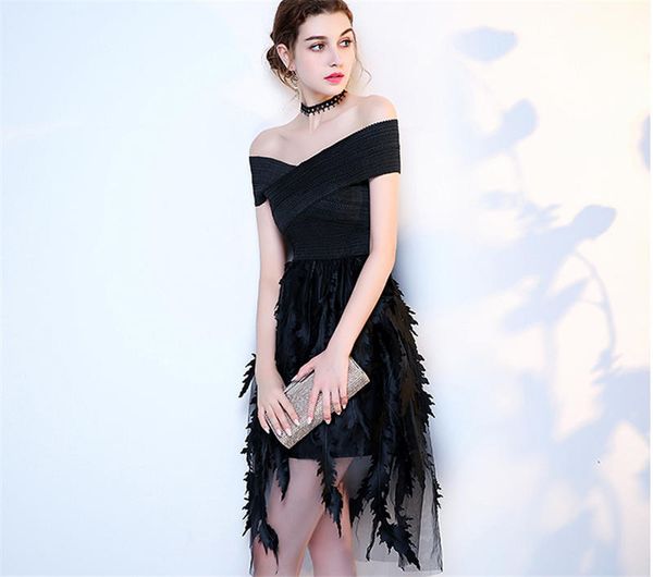 

elegant womens dresses slash neck bridesmaid gown off shoulder skinny pure black women clothing new apparel, Black;gray
