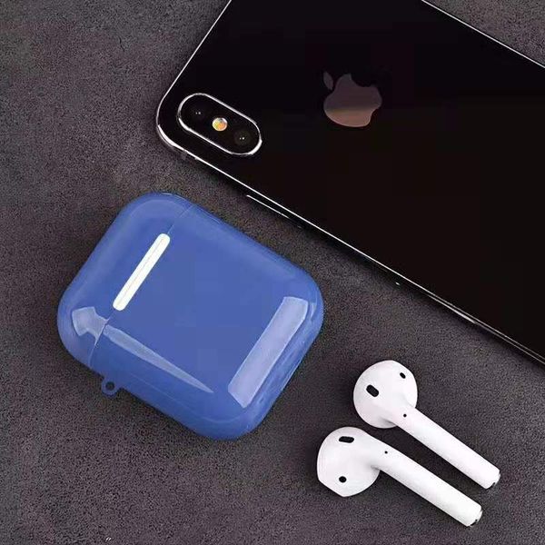 

in stock for wireless apple airpods earphones special designed charging box inner bag portable protective pc ultra thin cover case