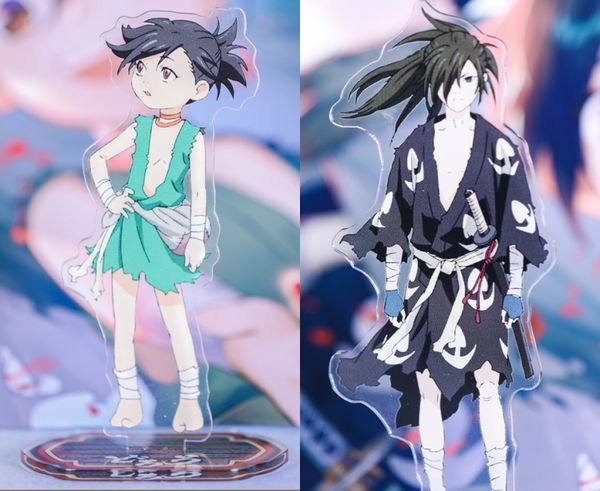 

1шт hot dororo mappa акриловые decor лицензия подвеска брелок ключевых кольцо косплей реквизит мультфильм аниме хэллоуин подарки, Silver