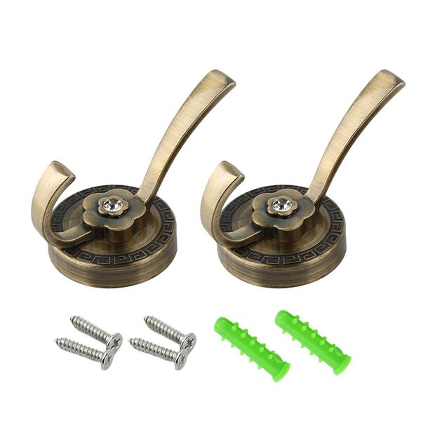 

c722 vintage design bronze old-fashion wall hanger hooks coat hat clothes holder rack hook wall mounted