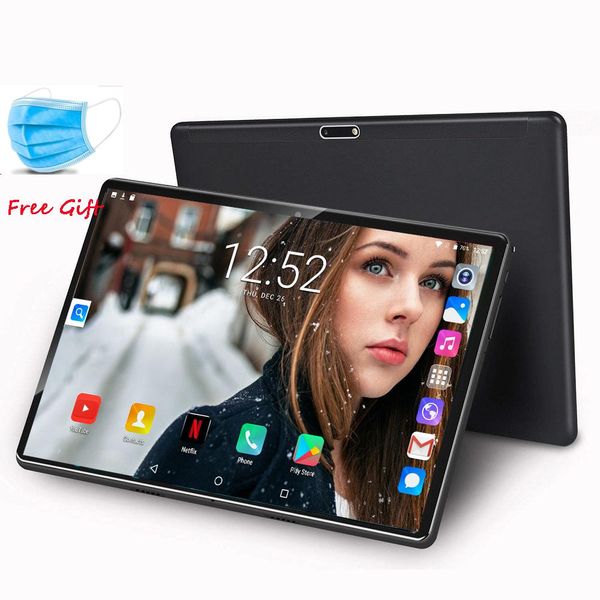

2020 new 10 inch 3g tablet pc quad core 1.5gb ram 32gb rom 1280x800 ips 2.5d tempered glass 10.1 tablets android 7.0+ mask gift
