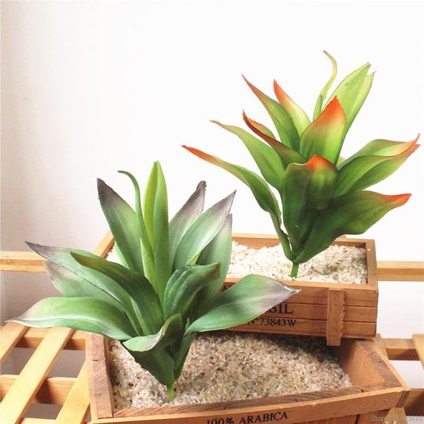 

1pcs pvc artificial fleshiness aloe succulent plants grass plante artificielle fake cactus for home garden decoration flowers