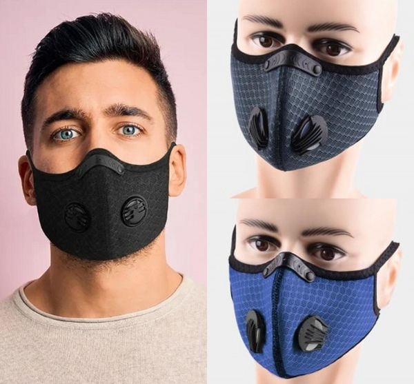 

новый задействуя mask filter anit туман регулируемый активированный уголь sport training mask pm2.5 anti-загрязнения дизайн нос сменный филь