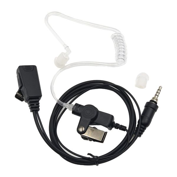 

black 3.5mm earphone headset with microphone ppt for yaesu
