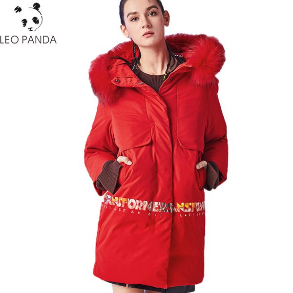 

new warm hooded parka women winter outerwear fashion female loose coat plus size white duck down jacket cy 293, Black