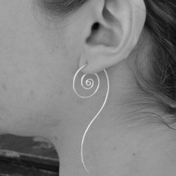 

timlee e195 grace fashion long circles lollipop hoop earrings wholesale, Golden;silver