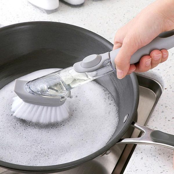 

длинная ручка жидкая щетка дополнение губка посудомоечная машина автоматическая многоразового использования кухонные щетки для украшения быт