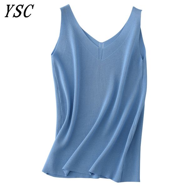 

2019 summer ladies knitting linen vest pure color strip style good air permeability pleasantly cool knitted sling, Black;white