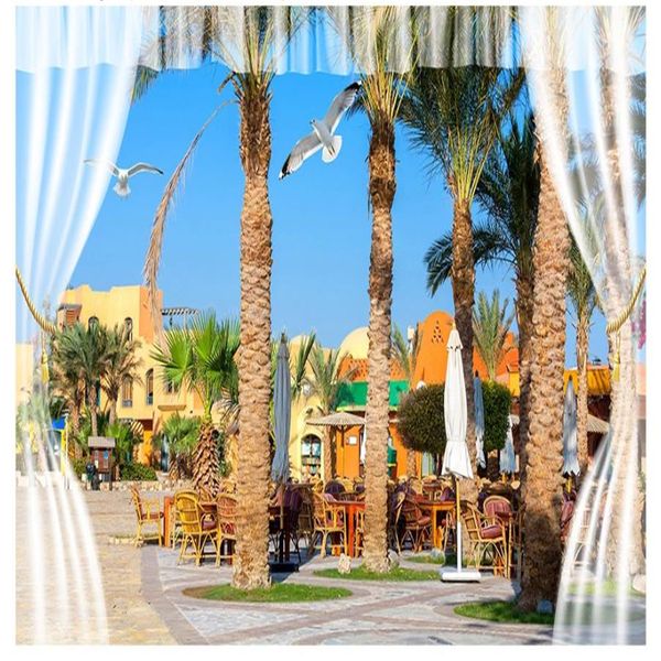 

beautiful scenery wallpapers seaside city landscape wallpapers background wall background painting