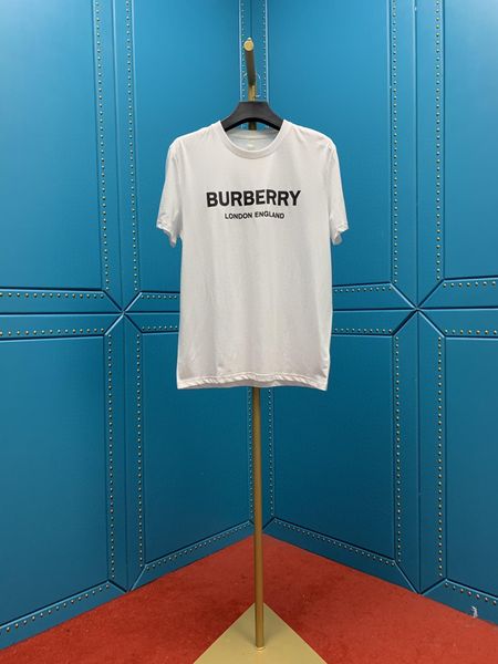 

2020 british latest simple letter printing t-shirt men and women spring and summer fashion wild black white cotton t-shirt, White;black