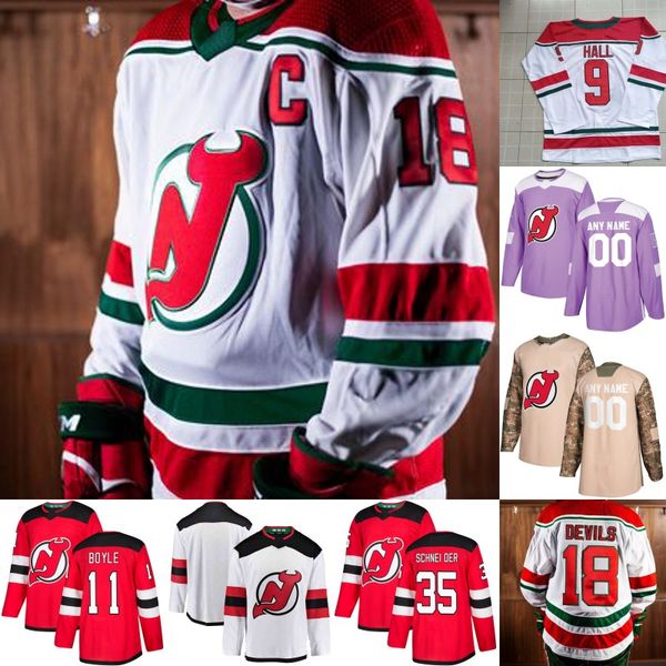

New Jersey Devils Jersey 1 Keith Kinkaid 5 Connor Carrick 13 Nico Hischier 17 Kenny Agostino 35 Cory Schneider 44 Miles Wood Hockey Jerseys
