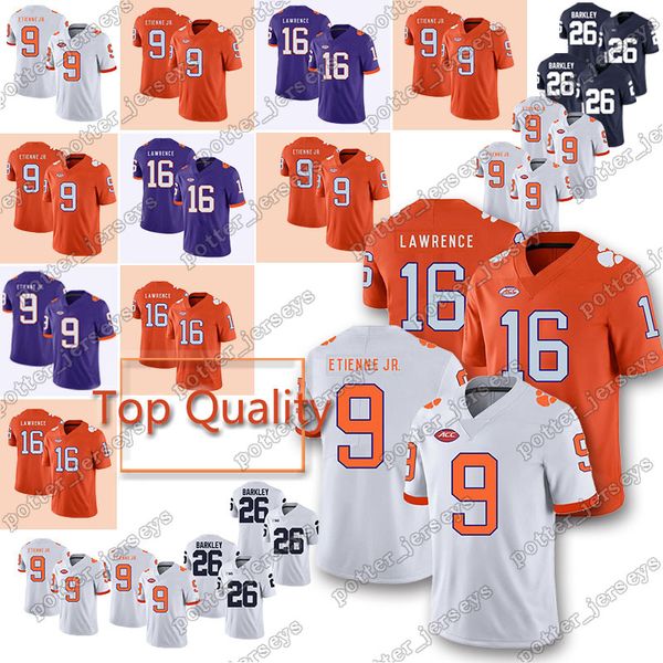 

ncaa Penn State Nittany Lions jersey 26 Saquon Barkley Clemson Tigers 16 Trevor Lawrence 9 Travis Etienne Jr. 26 Saquon Barkley Wear jerseys