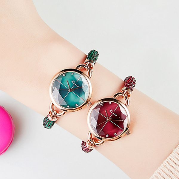 

new small dial quartz women's watch fashion waterproof niche bracelet watch ladies, Slivery;brown