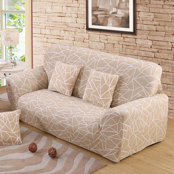 Beige Sofa Cover Stretch Furniture Covers Elastic Sofa Covers For