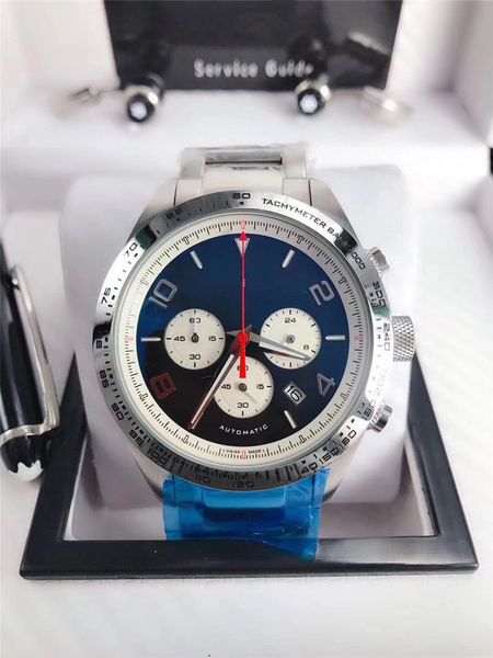 Venda imperdível Relógio de homem em aço inoxidável Relógio de luxo mecânico de quartzo cronômetro esportivo Novo cronógrafo relógios 016