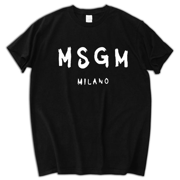 

men msgm t shirt summer shubuzbi brand letter printed tee cotton o-neck white grey tshirt drop shipping supplier sbz5105, White;black