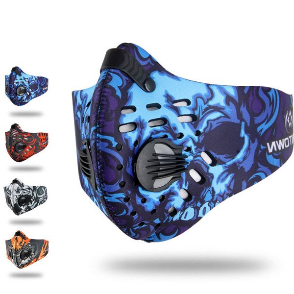 

outdoor dust activated carbon masks windproof half cycling face mask anti pollen allergy filter sports riding running jlrd 2018, Black
