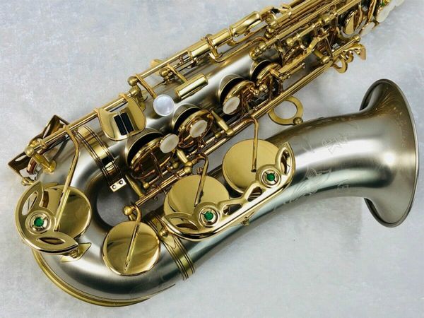 

julius keilwerth sx90r alto eb tune saxophone e flat copper-nickel alloy silver plated body gold lacquer key musical instrument jk sx90r sax
