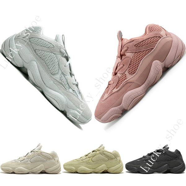 

2019 new kanye west 500 desert rat blush 500s salt super moon yellow utility black mens running shoes for men women sports sneakers trainers