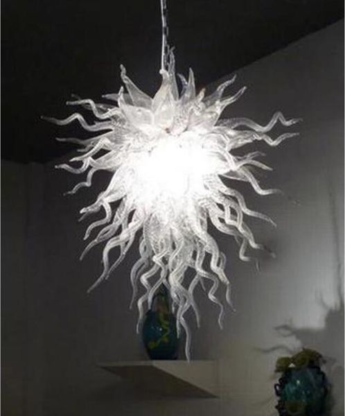 

pure white color hand blown glass style crystal chandelier lamp floor mounted fixture
