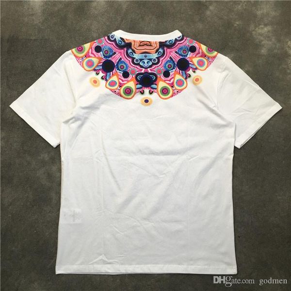 

мода новые casual mens конструктора t shirt пары мягкий хлопок короткие рукава мужчины женщины тис 2 цвета, White;black