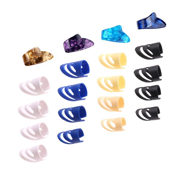 

20 pcs guitar finger thumb picks plectrums nail celluloid for musical lovers