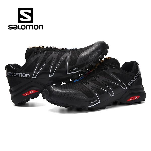 

salm new speed cross 3 4 cs men designer running shoes black white red blue fashion male jogging outdoor sport sneakers 40-46