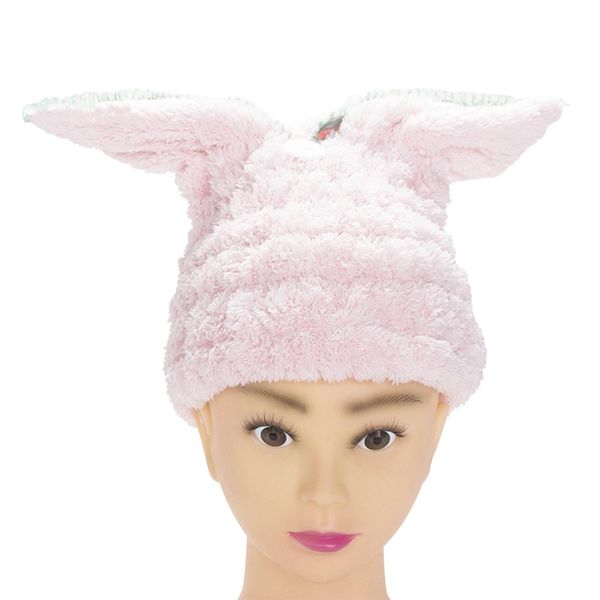 

microfiber hair drying hat quick-dry hair towel cap hat bath microfiber solid towel cap super absorption turban dry