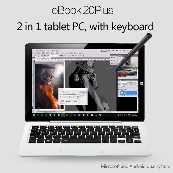 

Onda obook 20 plu 2 in 1 tablet pc lapconvertible with keyboard dual y tem