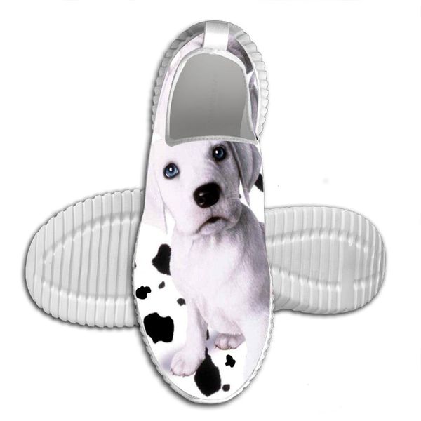 

2019 3d printed dalmatian summer breathable walking shoes comfortable lightweight fashion shoes, Black