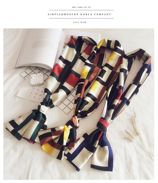 

маленькие шелковые шарфы женщин с длинными зимой весной и осенью период и двусторонний двойного назначения украшения джокер небольшой шарф а, Blue;gray