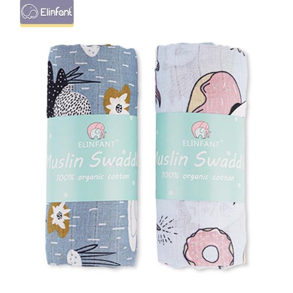 

elinfant muslin 100%cotton baby swaddles washable baby blankets for newborn blankets multi-functional swaddling cloth