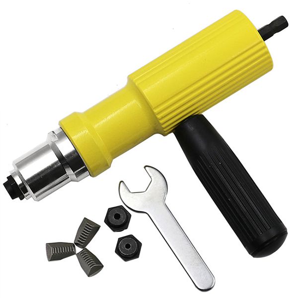 Professional Electric rivet écrou pistolet Adaptateur Insert Sans Fil Perceuse Outil Set