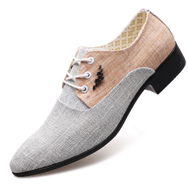 

sycatree canvas shoes for men popular men's lace-up casual pointed trendy leather shoes fashion business outdoor sneakers, Black