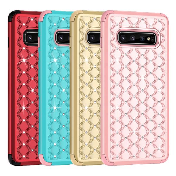 green diamonds Samsung S10 Case