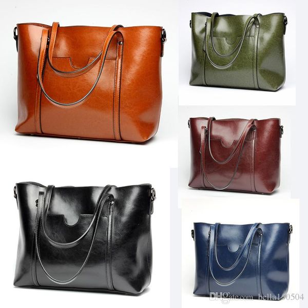

genuine leather luxury totes with shoulder belts ladies casual handbags large volume middle totes 3 layers inside single shoulder bag