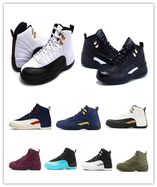 

12 Men Basketball Shoes 12s Fashion Sport International Flight Flu Game Wings Taxi Men Sports Sneakers Designer Trainers With Box