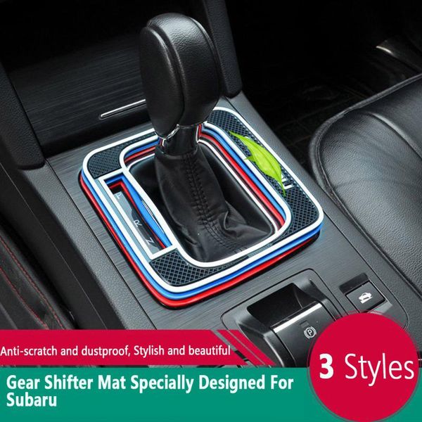 

car styling environment-friendly latex gear shift anti-slip mat for forester legacy outback auto interior accessories