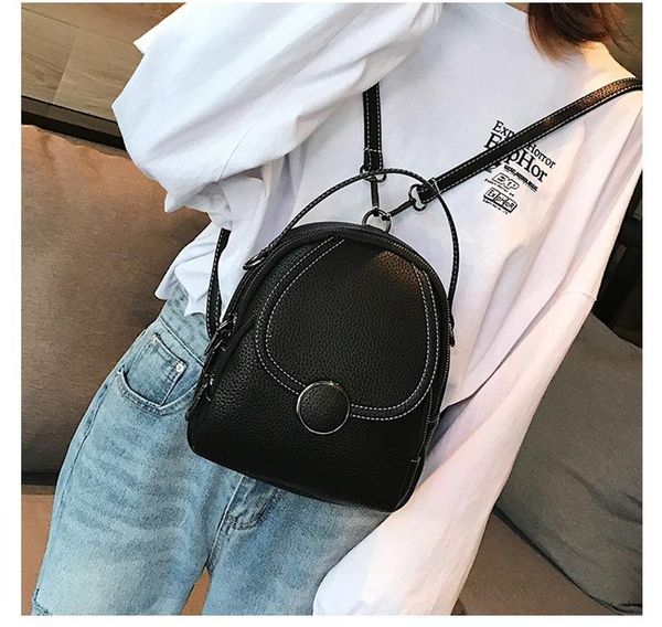 

2020 new women's backpack korean version of the wild backpack fashion simple