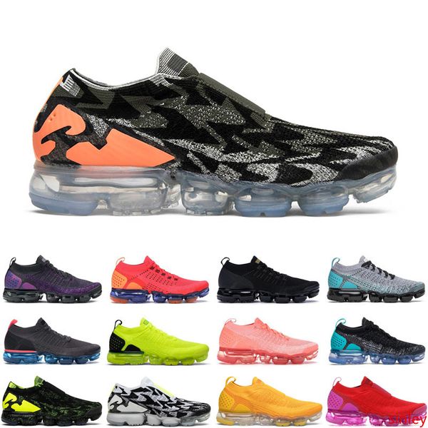 

moc 2.0 fly men women running shoes light bone punch volt sail knit mens trainers sports sneakers size 36-45 ale