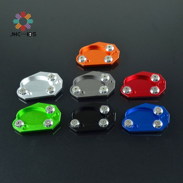 

cnc side stand kickstand extension plate foot pad for z1000sx ninja 1000 400r er4n 4f 2011 12 13 14 15 z800 z1000