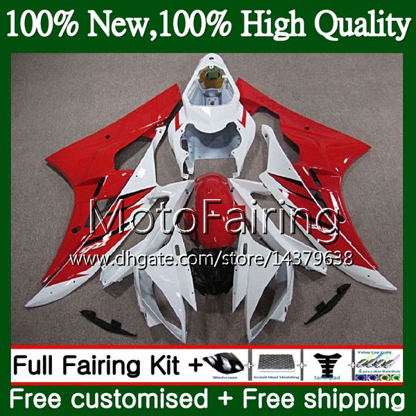 

bodys for yamaha yzf r 6 yzf 600 yzf-600 yzfr6 06 07 frame 90mf16 yzf r6 06 07 yzf600 yzf-r6 2006 2007 red white fairing bodywork kit
