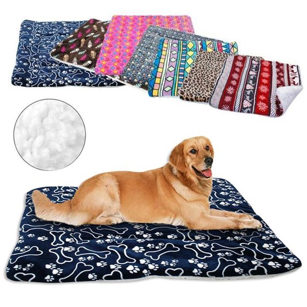 

winter dog bed blanket soft fleece pet sleeping bed cover mats warm sofa cushion mattress for small large dogs cats cama perro