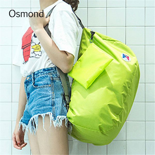 

foldable sport bag traveling bag large capacity hiking handbag fitness shoulder gym training duffel weekend luggage