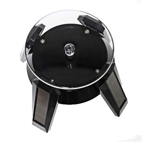 

rotating solar powered jewelry phone watch display 80c ~ -10c 4.5 circles/min stand with led 9cm/3.5 light, Pink;blue