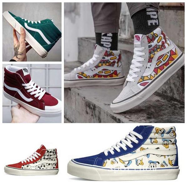 

New arrival old kool hamer veld og k8 hi rei ue zapatilla de deporte white men women ca ual de igner hoe canva off port neaker