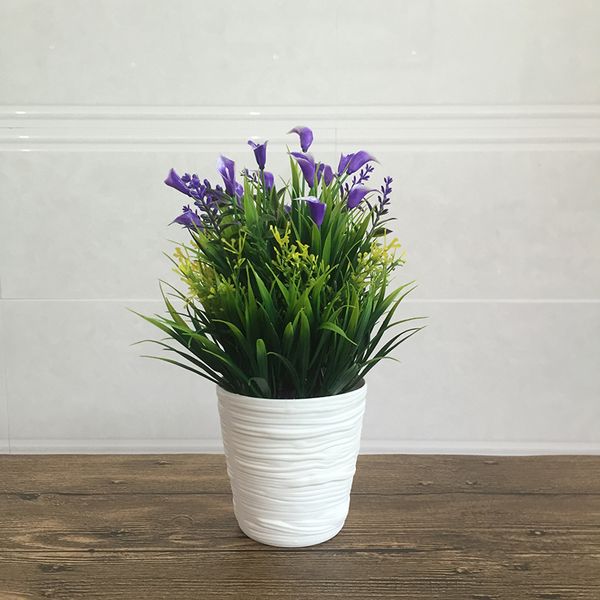 

lifelike fake artificial plastic pot plant tree pot ornament home garden decor