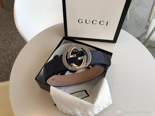 

мода 4,0 см ширина золото серебряная пряжка холст кожаный мужской ремень с коробкой ремни женские ремни бесплатная доставка 411924 cwc1n 400, Black;brown