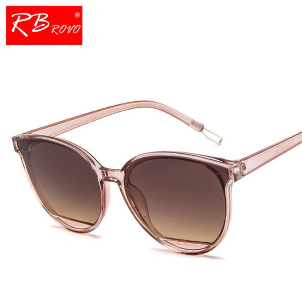 

rbrovo new arrival 2019 fashion sunglasses women vintage metal eyeglasses mirror classic vintage feminino uv400, White;black